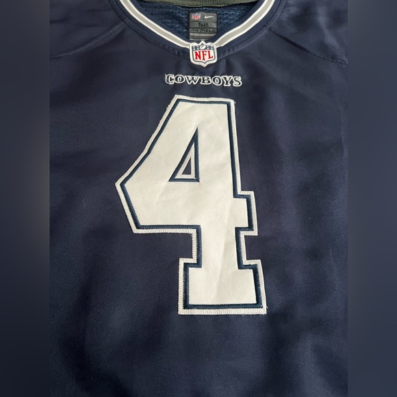 Dak Prescott Jersey #4 Navy Stitched NFL Football Dallas Cowboys QB - Picture 6 of 12